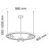 Rippvalgusti Satellite MOD102PL-L42W - Image 4