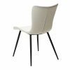 medusa chair bone white art leather w black metal legs 100600911 05 back angle scaled