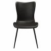 medusa chair vintage black art leather with black metal legs 100600920 02 front scaled