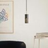 742455 Frame cylinder pendant black antique brass Oe6 LIFESTYLE scaled 1