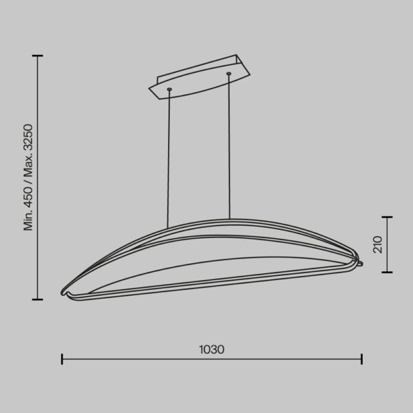 Rippvalgusti Breeze MOD281PL-L34BS3K