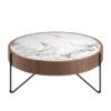 2138 mesa centro marmol nogal coffee table angel cerda 1P