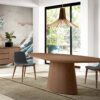 1013 mesa comedor ovalada nogal dining table angel cerda e