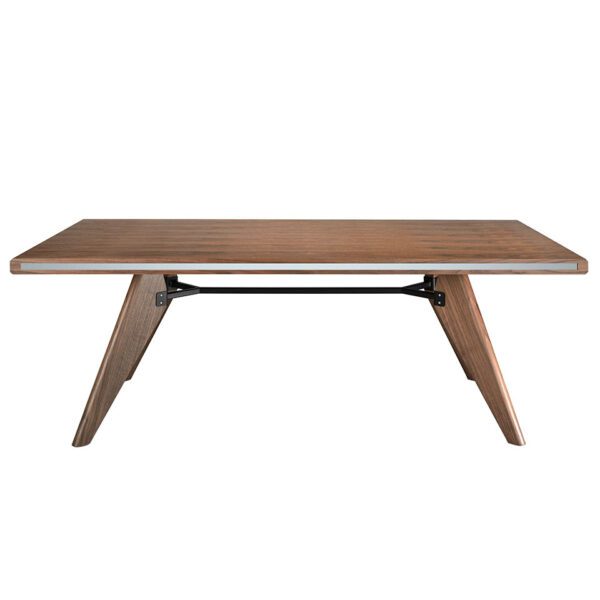 1080 mesa comedor nogal cristal dining table angel cerda 2