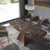 1113 mesa comedor extensible marmol acero dining table angel cerda bA2
