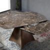 1113 mesa comedor extensible marmol acero dining table angel cerda cD1