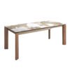 1118 mesa comedor extenisble marmol nogal dining table 1P