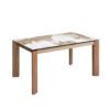 1118 mesa comedor extenisble marmol nogal dining table 2