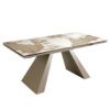1124 mesa comedor extensible marmol acero dinning table angel cerda 1