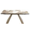1124 mesa comedor extensible marmol acero dinning table angel cerda 3F