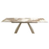 1124 mesa comedor extensible marmol acero dinning table angel cerda 4