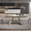 1124 mesa comedor extensible marmol acero dinning table angel cerda aA1
