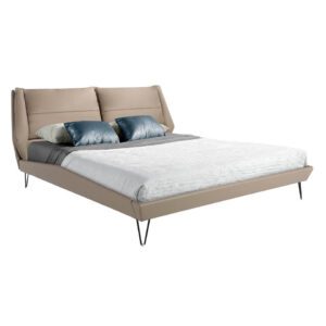 7068 cama polipiel vison acero negro bed angel cerda 1