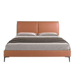 7158 cama polipiel marron acero negro angel cerda 4F