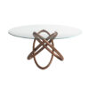1020 mesa comedor cristal nogal dining table angel cerda 2F