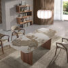 1129 mesa comedor nogal marmol dining table angel cerda bA2
