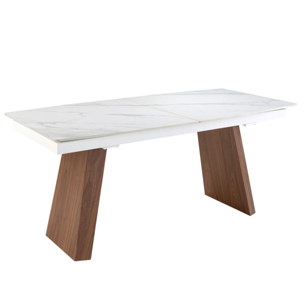 1134 mesa comedor extensible marmol nogal dining table angel cerda 2