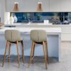 4044 taburete polipiel vison nogal stool angel cerda a
