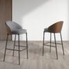 4127 taburete tela gris acero negro stool angel cerda aA1 Copy
