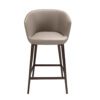 4134 taburete polipiel acero marron stool angel cerda 3F