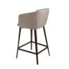 4134 taburete polipiel acero marron stool angel cerda 4