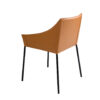 4144 silla polipiel marron acero chair angel cerda 4