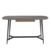 3137 escritorio nogal cristal acero desk angel cerda 3F