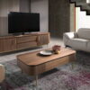 3227 mueble TV nogal acero dorado TV stand angel cerda b