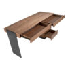 3237 escritorio madera nogal acero pulido desk angel cerda 5