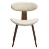 buckle chair frosted almond boucle fabric w walnut legs 100300103 02 front JPG