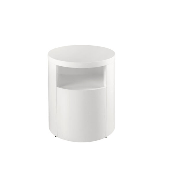 7006 mesita noche redonda blanca bedside table angel cerda 3F