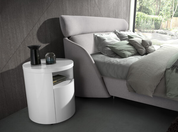7006 mesita noche redonda blanca bedside table angel cerda aA1