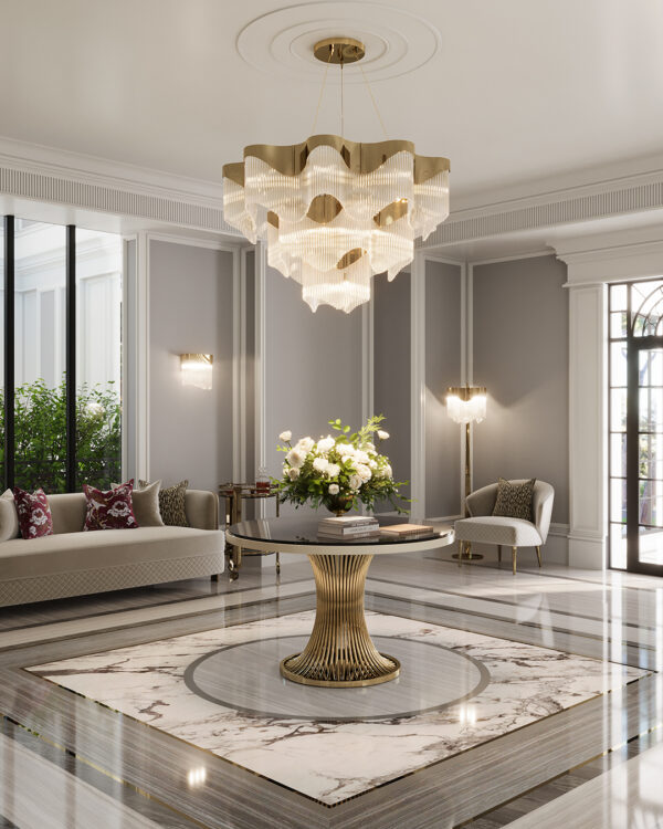 Rippvalgusti Flow Chandelier