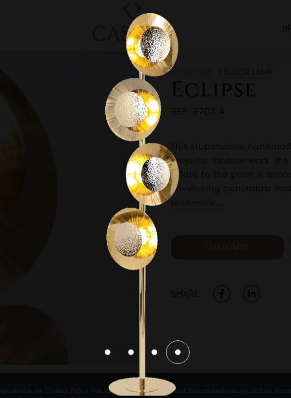 Põrandavalgusti Eclipse