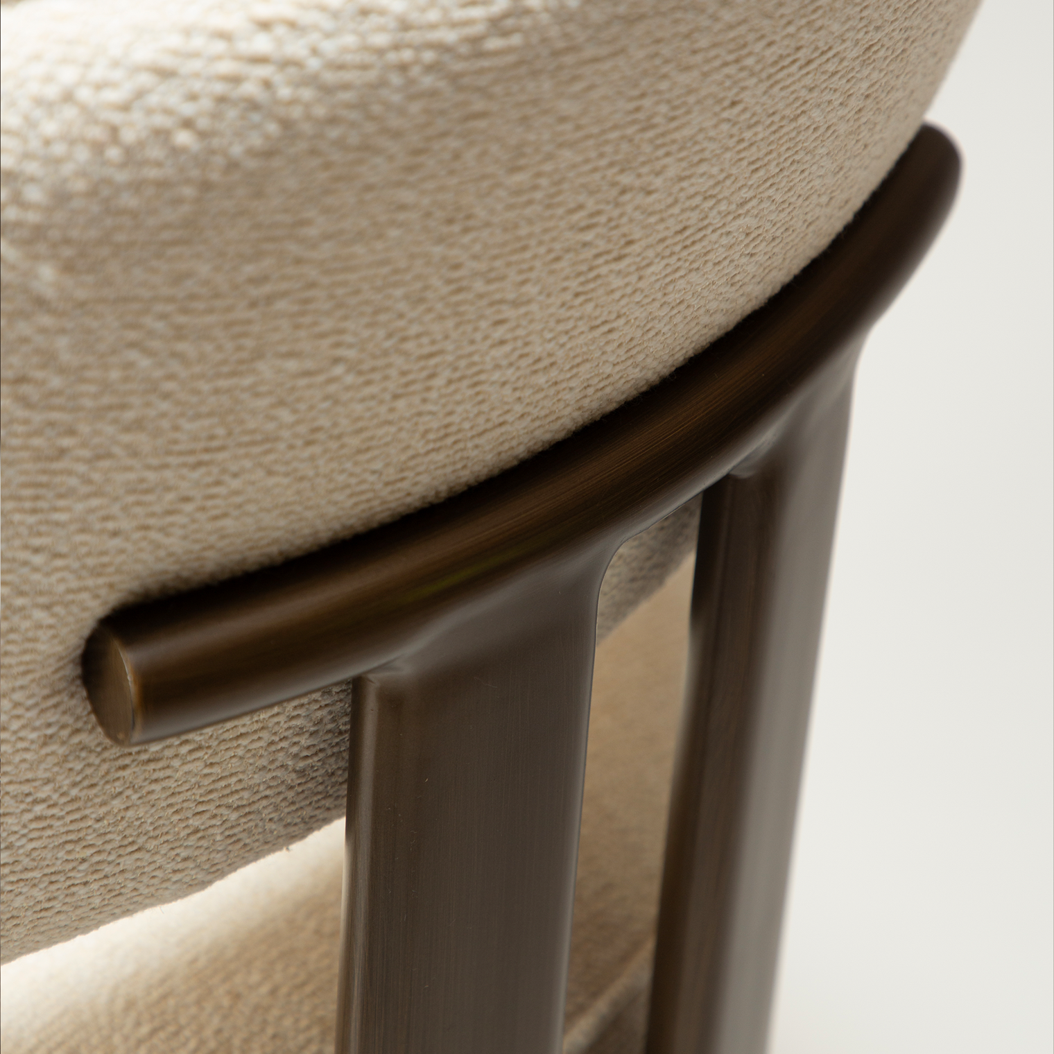 duct armchair simply beige boucle w antique brass legs 100920950 06 detail1