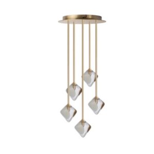 Rippvalgusti 5 Light Cluster Koa